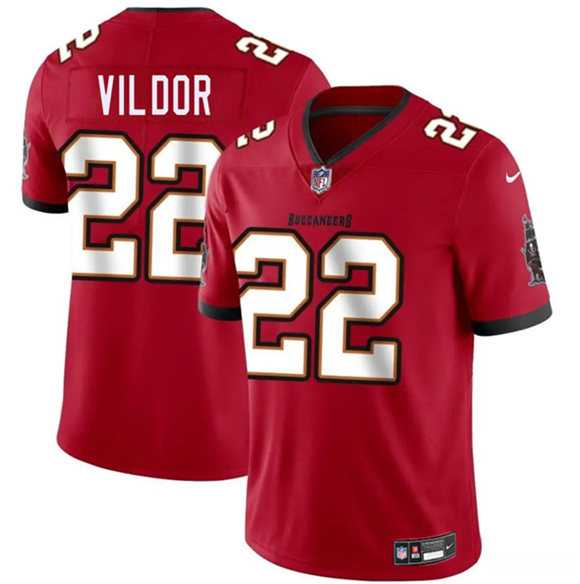 Men & Women & Youth Tampa Bay Buccaneers #22 Kindle Vildor Red 2025 Vapor Limited Stitched Jersey->tampa bay buccaneers->NFL Jersey